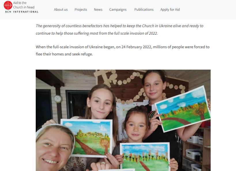 Four years of ACN support in war-torn Ukraine