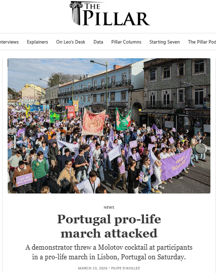 Portugal pro-life march attacked – The Pillar