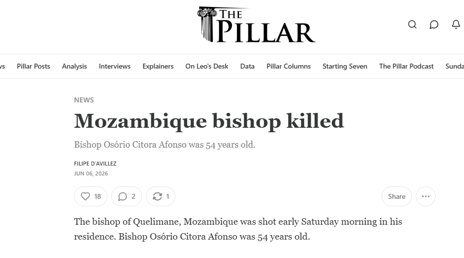 Mozambique bishop killed – The Pillar