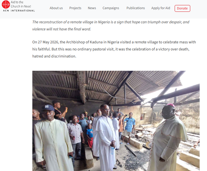Nigeria: Terrorists burned Adama Dutse to the ground. Faith, persistence and help from ACN rebuilt it