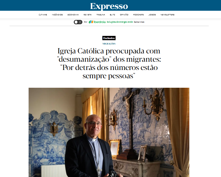 Igreja Católica preocupada com “desumanização” dos migrantes: “Por detrás dos números estão sempre pessoas” – Expresso
