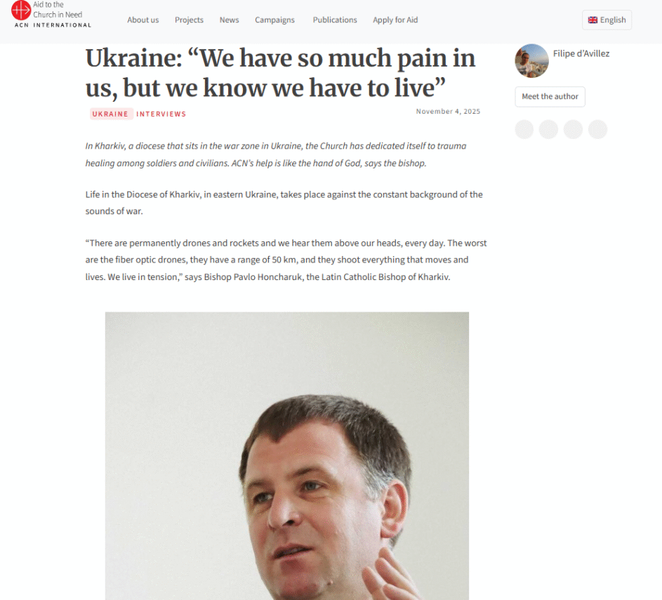 Ukraine: “We have so much pain in us, but we know we have to live”