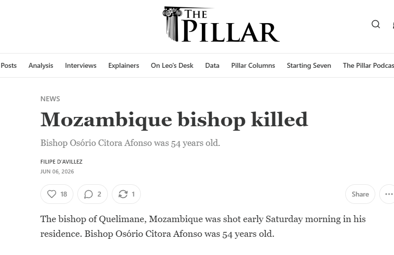 Mozambique bishop killed – The Pillar