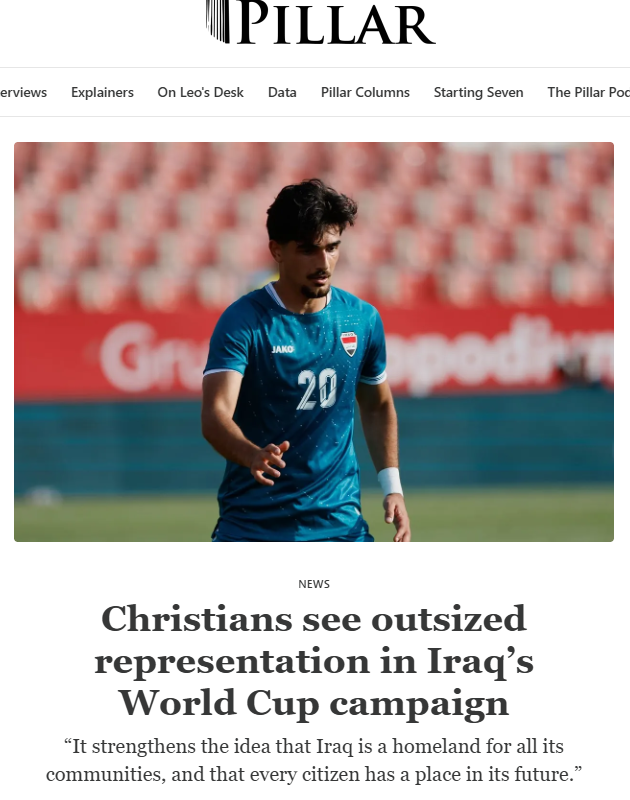 Christians see outsized representation in Iraq’s World Cup campaign – The Pillar