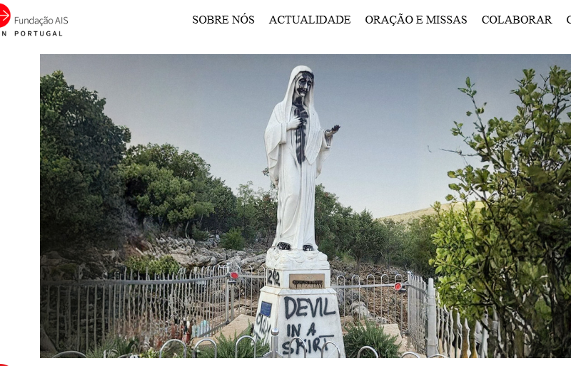 BÓSNIA: Estátua da Virgem Maria vandalizada em Medjugorje é o caso mais recente de uma onda de profanações – AIS