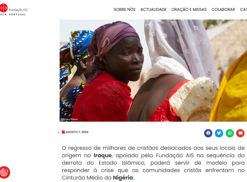 DIREITOS HUMANOS: O regresso dos Cristãos do Iraque: um possível modelo para a Nigéria – AIS