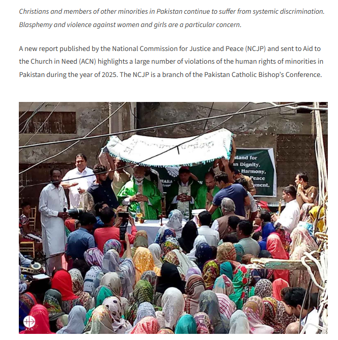 New report paints worrying picture of minority rights in Pakistan – ACN International