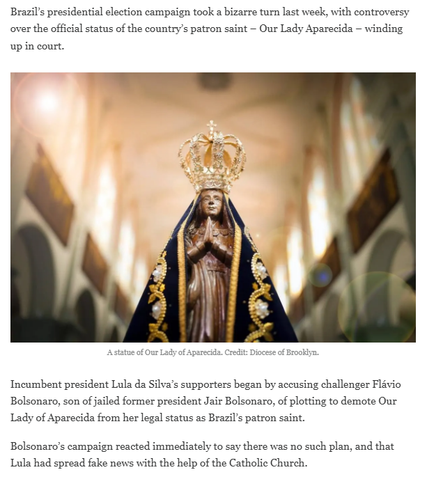 How Our Lady took center stage in heated Brazilian election – The Pillar
