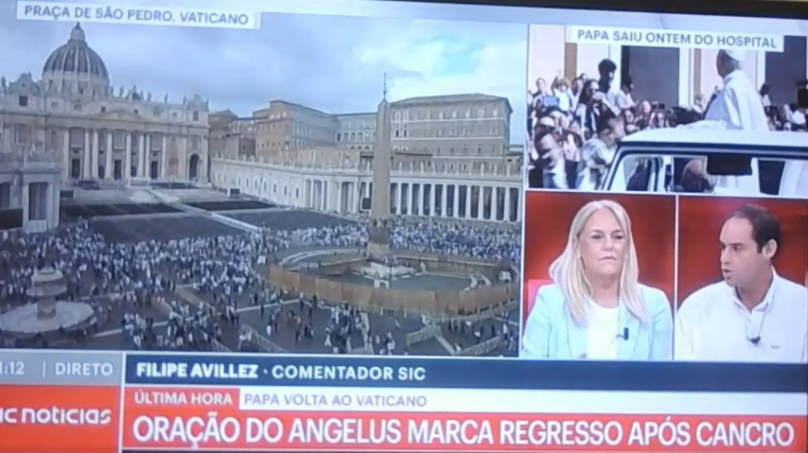 Papa recita o Angelus depois de ter alta – SIC Notícias 18/10/26