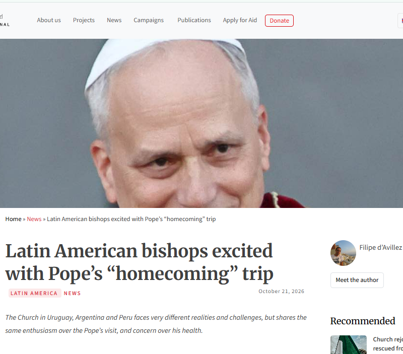 Latin American bishops excited with Pope’s “homecoming” trip – ACN International